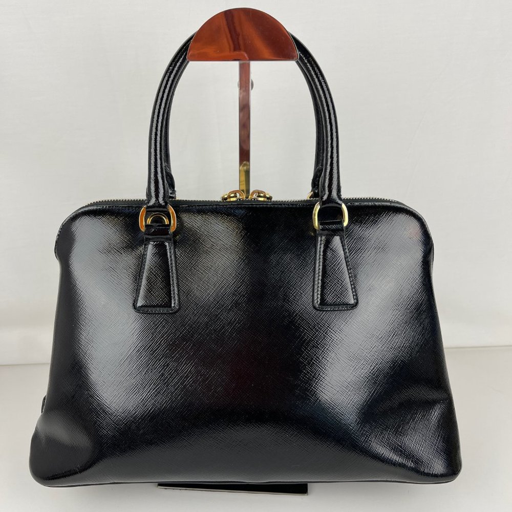 Prada Luxurious Black Leather Satchel - Picture 3 of 12